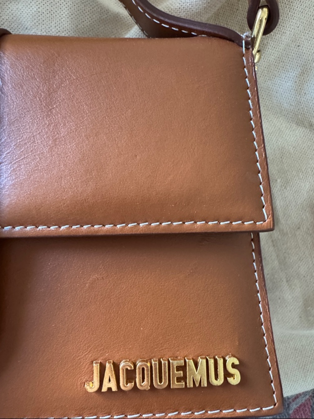 Jacquemus Tan Leather Shoulder Bag - Picture 7 of 7